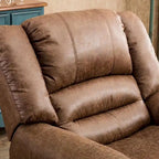 Fauteuil inclinable manuel rembourré – Café / Rouge / Chocolat / Fumé / Brun rouge / Brun noisette – Individuel