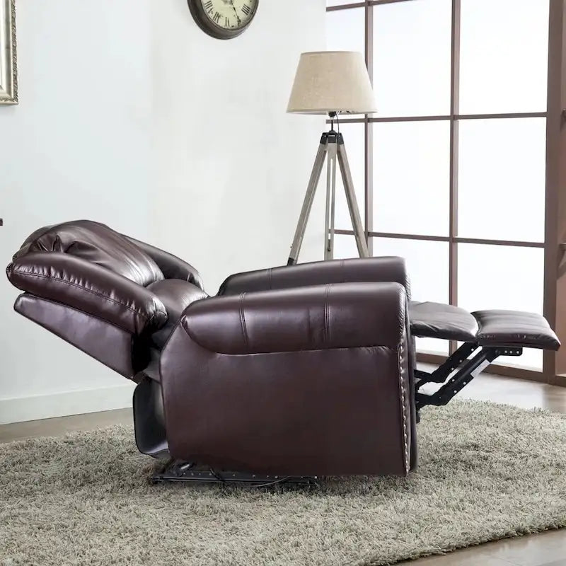 Fauteuil inclinable manuel rembourré – Café / Rouge / Chocolat / Fumé / Brun rouge / Brun noisette – Individuel