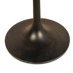 Table de salle à manger ronde pour 4 personnes, Orme noir/or antique – Dessus en bois de manguier