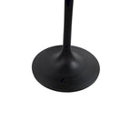 Table de salle à manger ronde pour 4 personnes, Orme noir/or antique – Dessus en bois de manguier