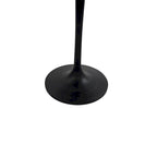 Table de salle à manger ronde pour 4 personnes, Orme noir/or antique – Dessus en bois de manguier