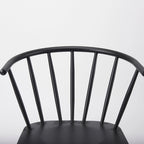 Chaise de salle à manger en métal noir, unitaire
