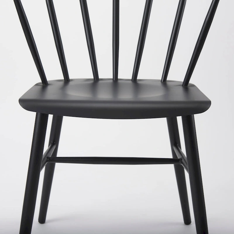 Chaise de salle à manger en métal noir, unitaire