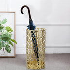 Support de Parapluie / Table d'appoint en Métal Champagne, Simple
