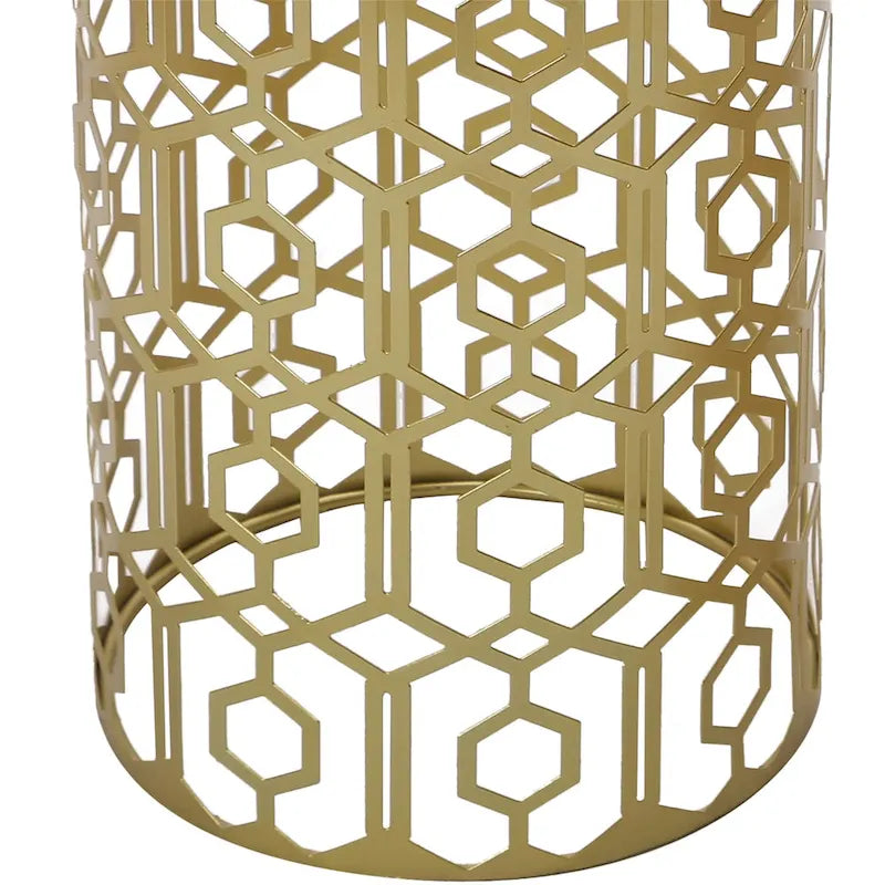 Support de Parapluie / Table d'appoint en Métal Champagne, Simple