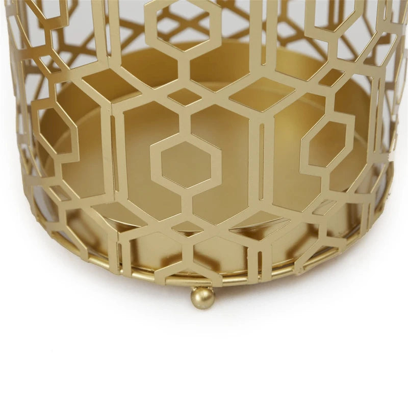 Support de Parapluie / Table d'appoint en Métal Champagne, Simple
