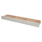 Lit plateforme capitonné Queen + Twin XL beige/gris pour 2