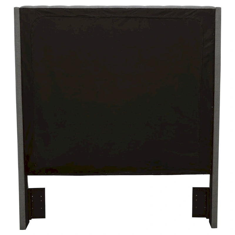 Tête de lit capitonnée en tissu gris – Grand lit / Très grand lit / Lit californien (1 pièce)