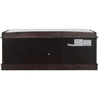Banc de rangement 4 portes avec coussin, 1 personne (blanc / gris / expresso / marine)