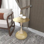 Table d'appoint piédestal ronde 18" | Vert / Or mat / Blanc / Or brillant / Bleu / Laiton | Pour 4 personnes maximum