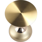 Table d'appoint piédestal ronde 18" | Vert / Or mat / Blanc / Or brillant / Bleu / Laiton | Pour 4 personnes maximum