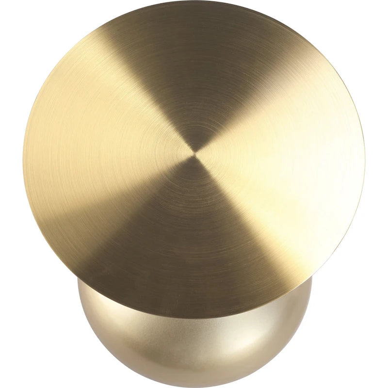Table d'appoint piédestal ronde 18" | Vert / Or mat / Blanc / Or brillant / Bleu / Laiton | Pour 4 personnes maximum