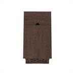 Table d'appoint en MDF marron avec ports de charge USB et rangement